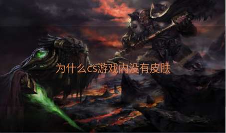 为什么cs游戏内没有皮肤